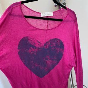 Pink Tee with Heart